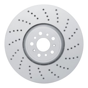 BMW X3 Brake Rotor (1) - Right Front - R1 Concepts - Drilled Carbon Alloy GeoMET - `20-`25